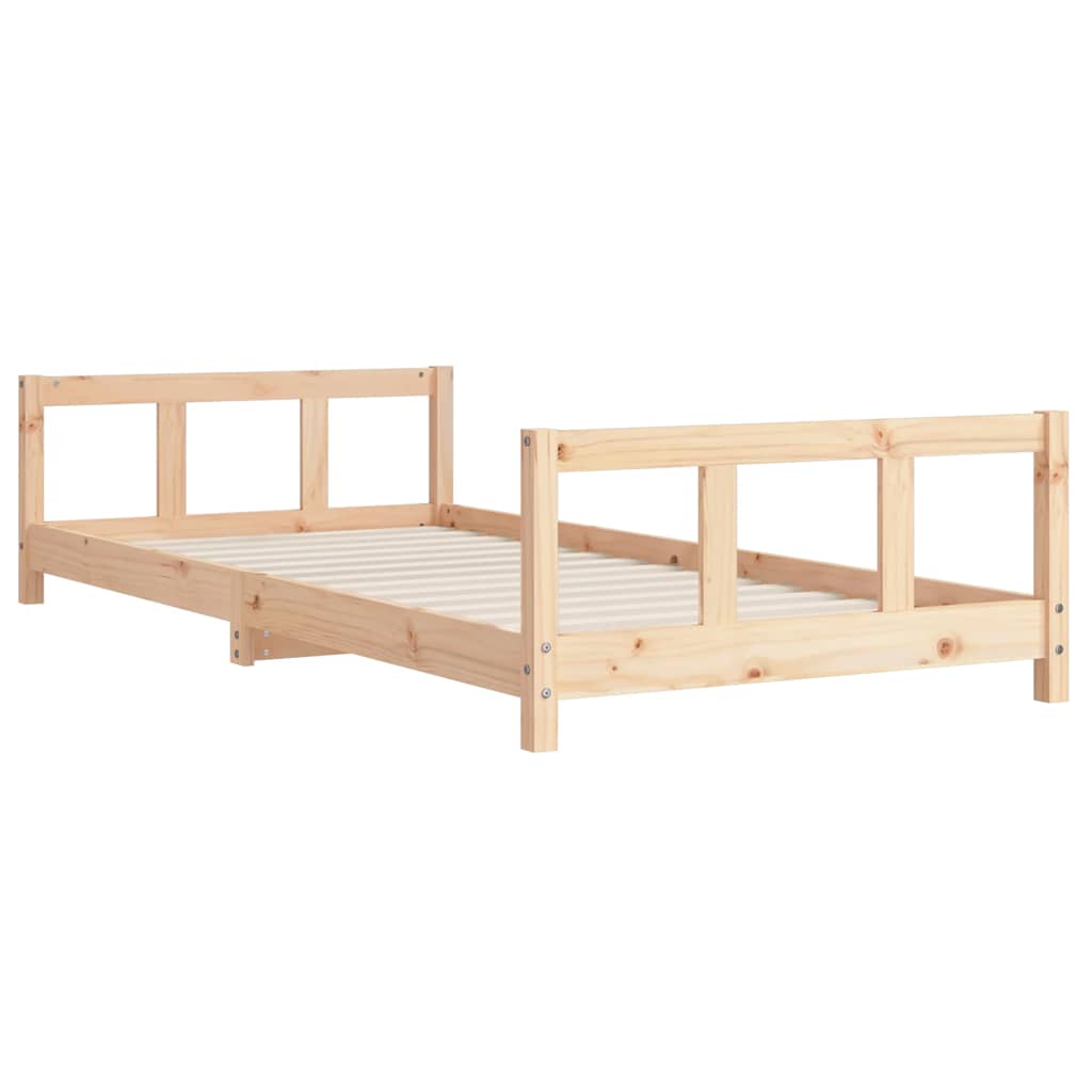 Okvir za dječji krevet 90 x 200 cm od masivne borovine