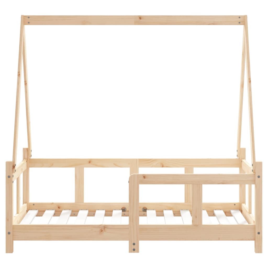 Okvir za dječji krevet 70 x 140 cm od masivne borovine