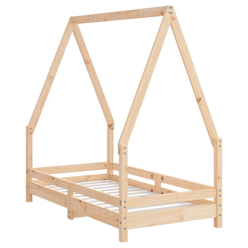 Okvir za dječji krevet 70 x 140 cm od masivne borovine