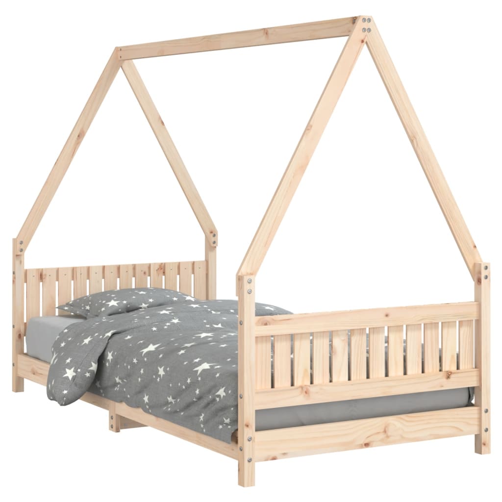 Okvir za dječji krevet 90 x 190 cm od masivne borovine