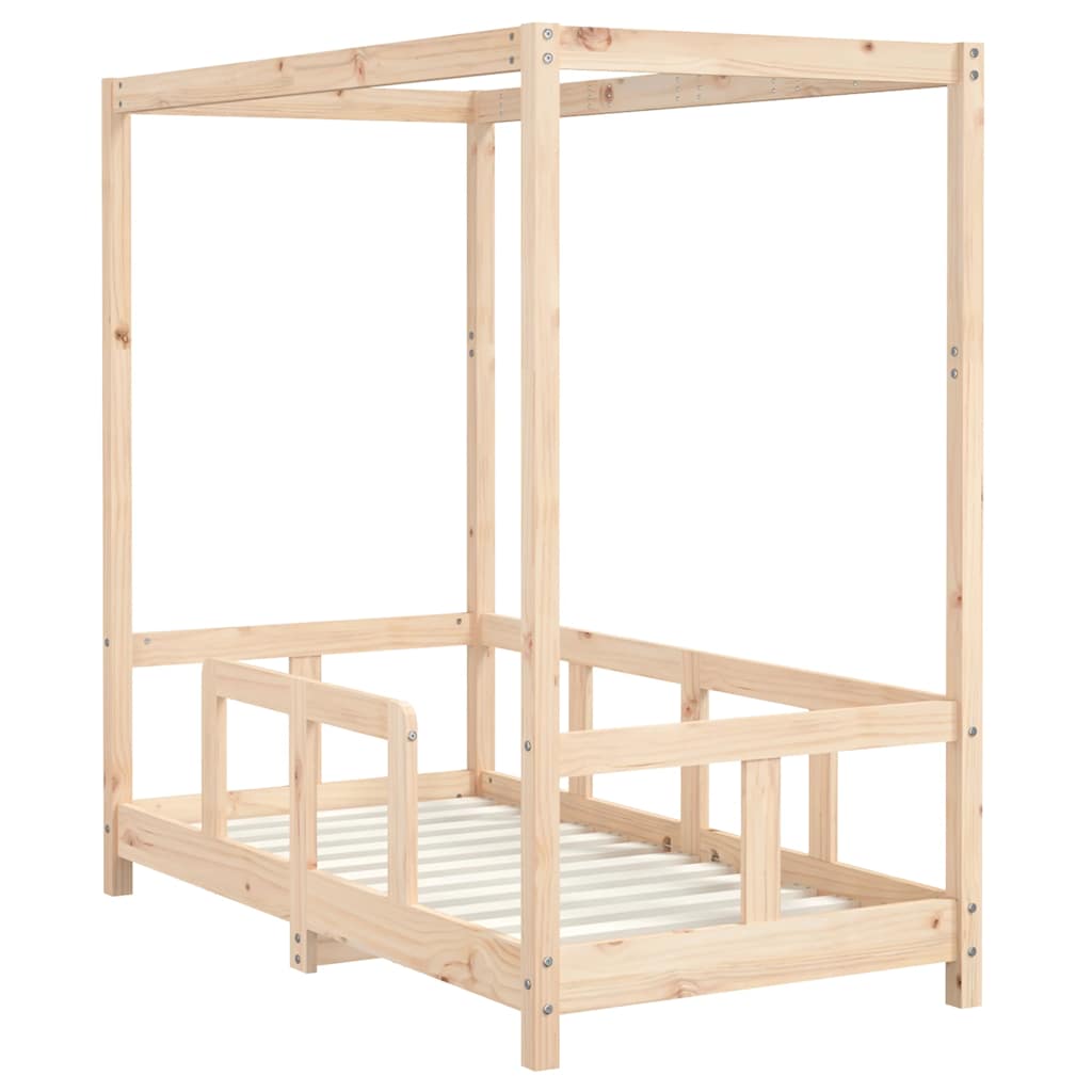Okvir za dječji krevet 70 x 140 cm od masivne borovine