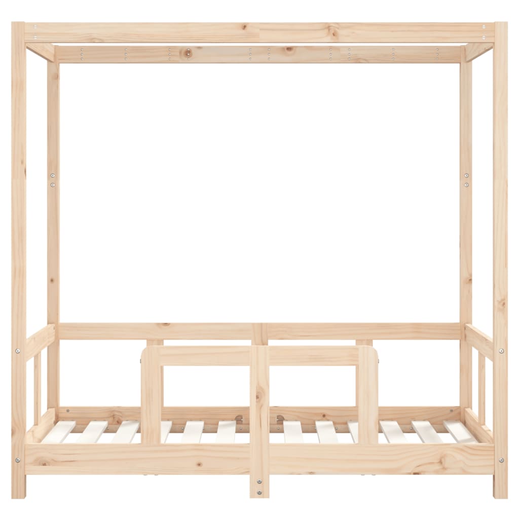 Okvir za dječji krevet 70 x 140 cm od masivne borovine