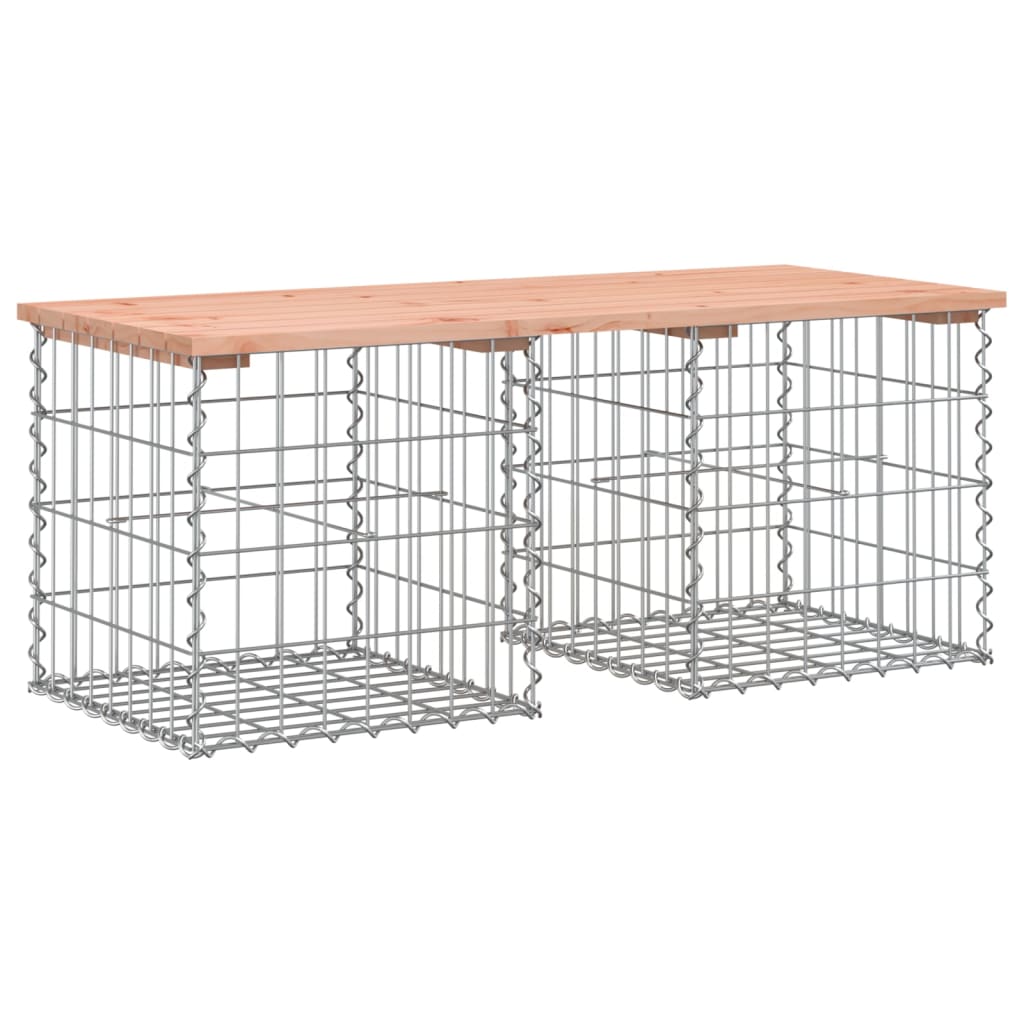 Vrtna klupa s gabionskim dizajnom 103x44x42 cm drvo duglazije