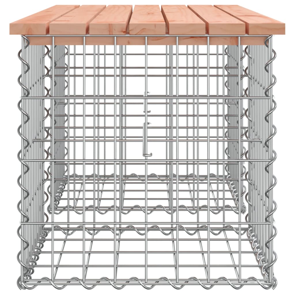 Vrtna klupa s gabionskim dizajnom 103x44x42 cm drvo duglazije