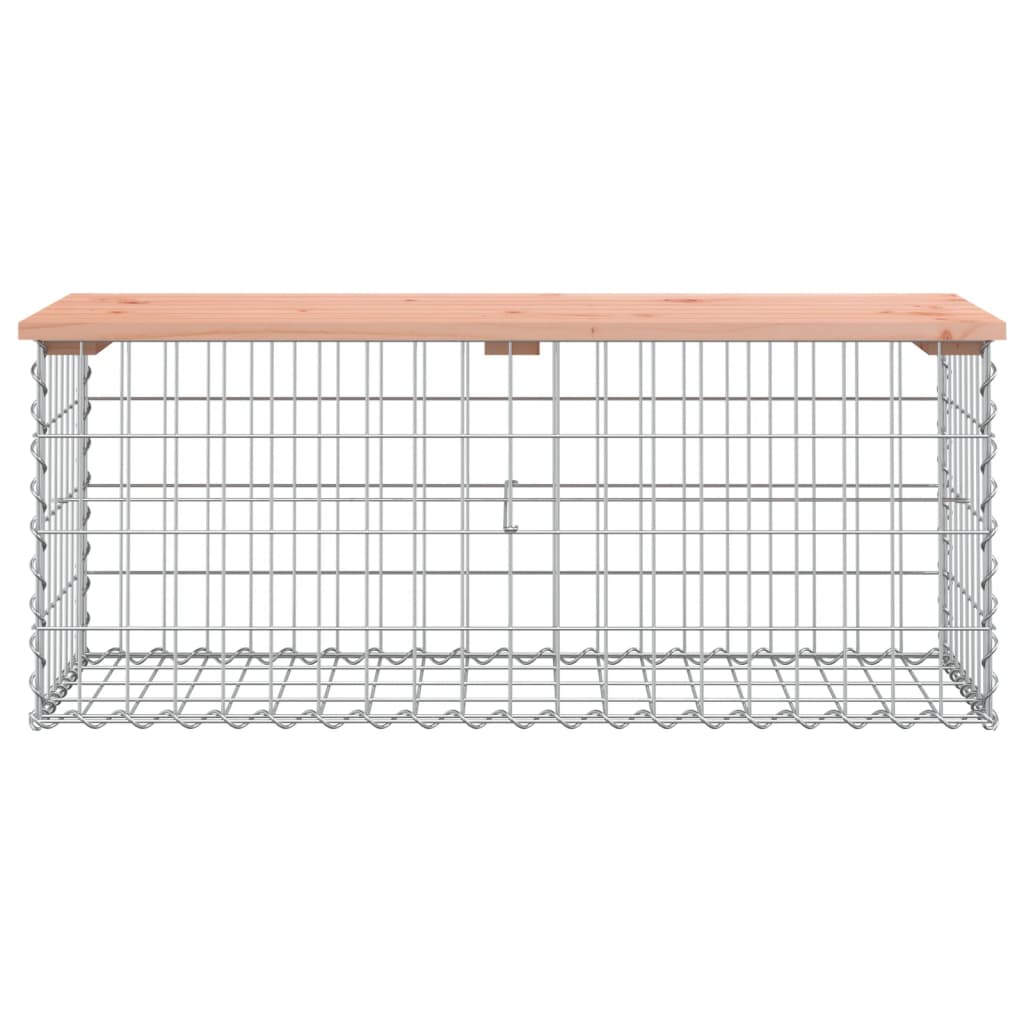 Vrtna klupa s gabionskim dizajnom 103x44x42 cm drvo duglazije