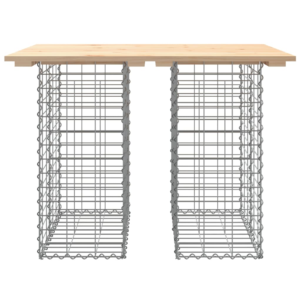 Vrtni stol Gabion dizajn 100x70x72 cm Masivno drvo Bor