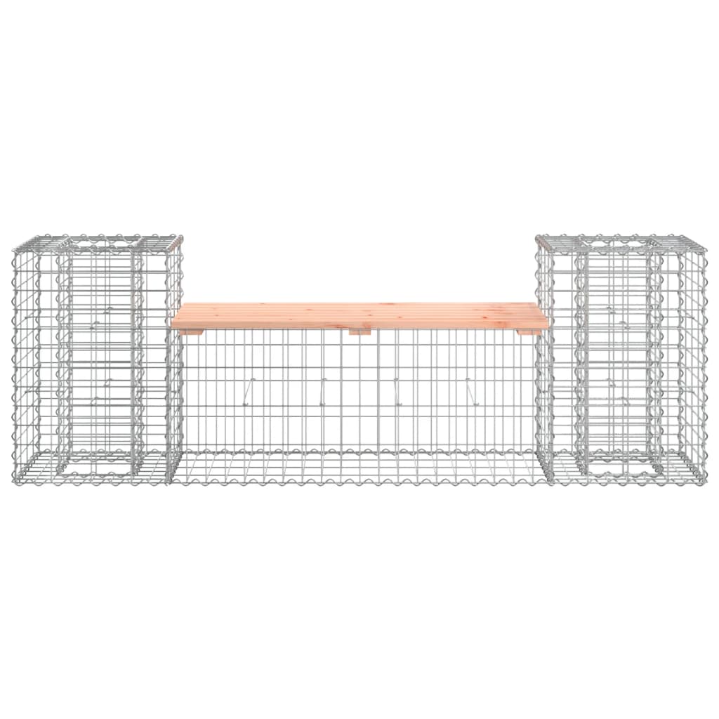 Vrtna klupa s gabionskim dizajnom 183x41x60,5 cm drvo duglazije