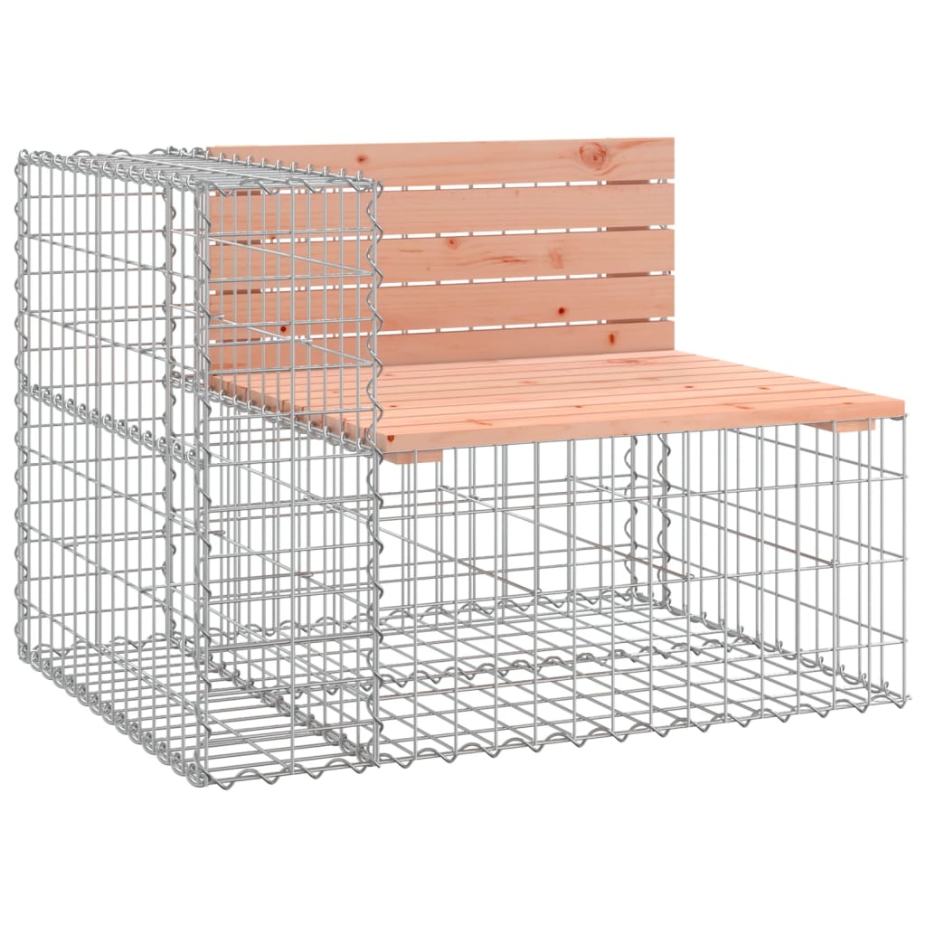 Vrtna klupa s gabionskim dizajnom 184x71x65,5 cm drvo duglazije