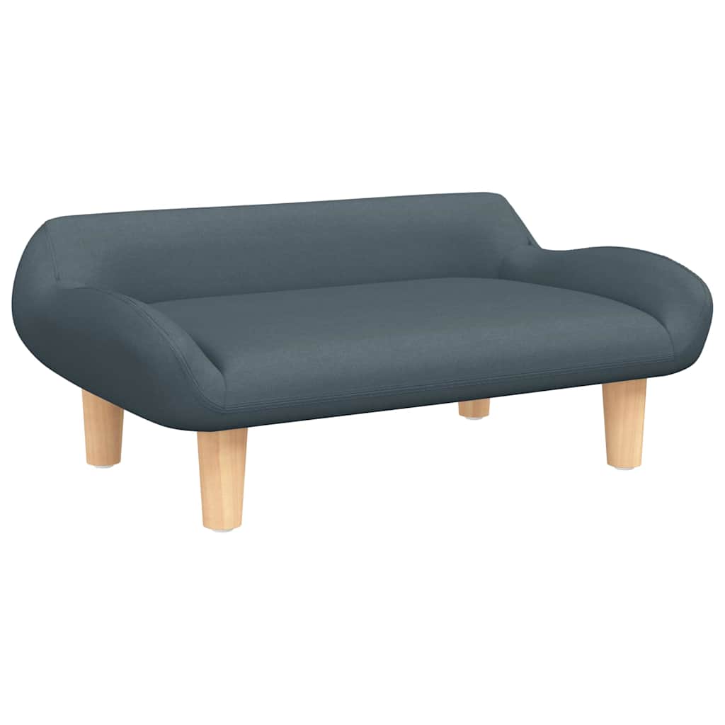 Dječja sofa tamnosiva 70x40x24 cm tkanina