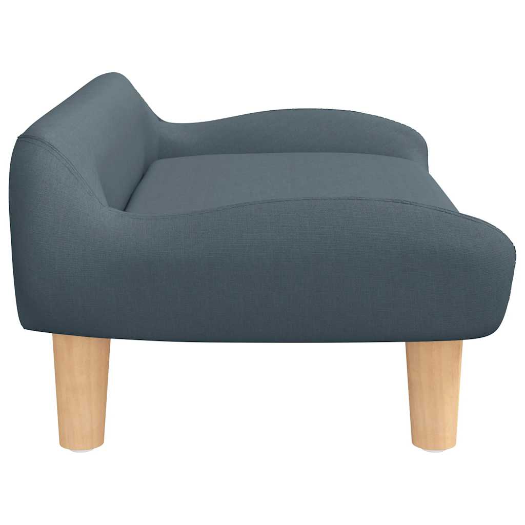Dječja sofa tamnosiva 70x40x24 cm tkanina