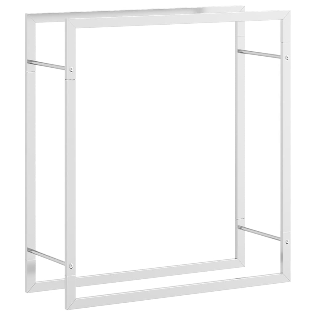 Stalak za drva za ogrjev 80x28x86 cm od nehrđajućeg čelika