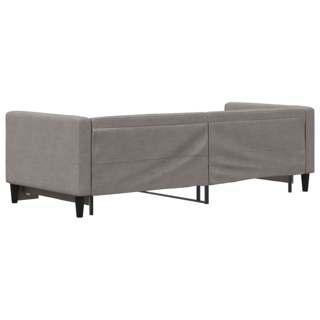 Dnevni krevet na razvlačenje smeđesivi 80 x 200 cm od tkanine