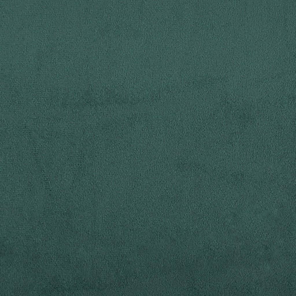 Dnevni krevet na razvlačenje tamnozeleni 100x200 cm baršunasti