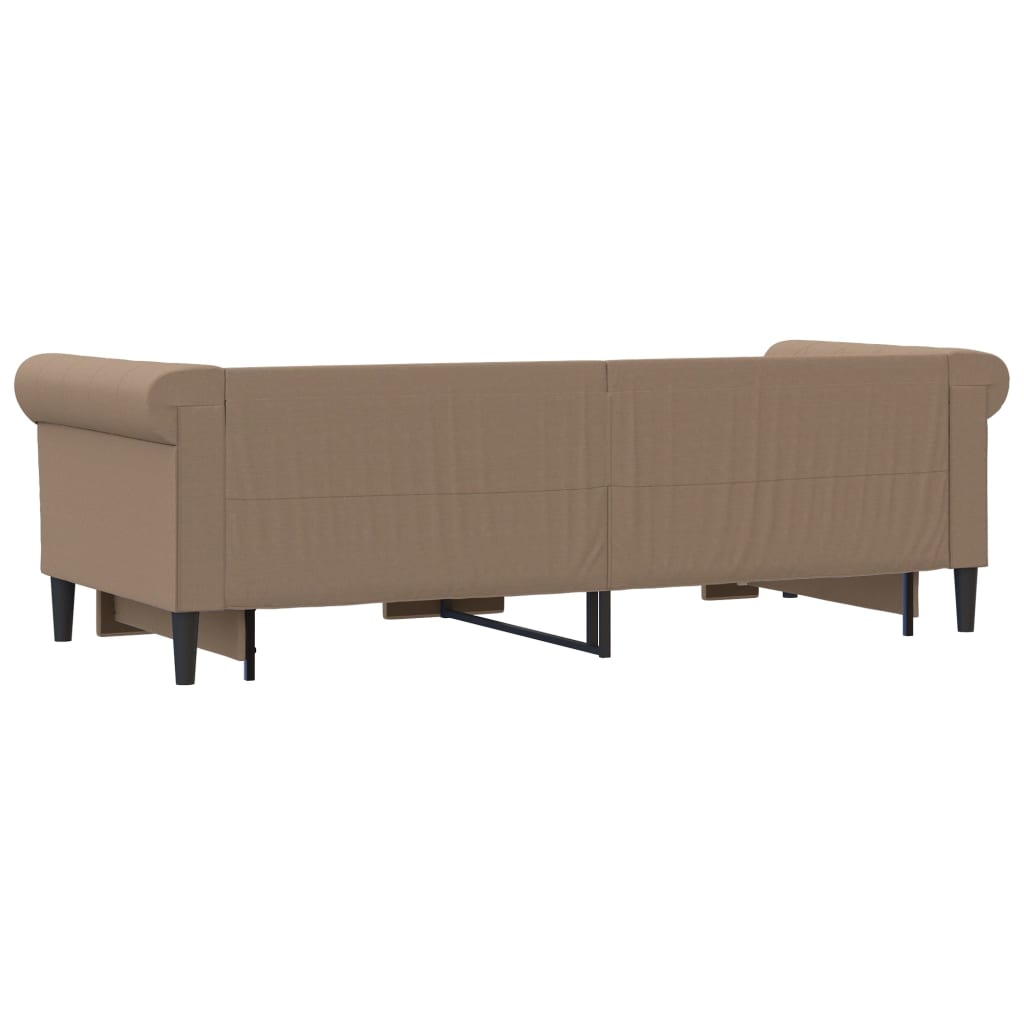 Dnevni krevet na razvlačenje cappuccino 90x200 cm umjetna koža