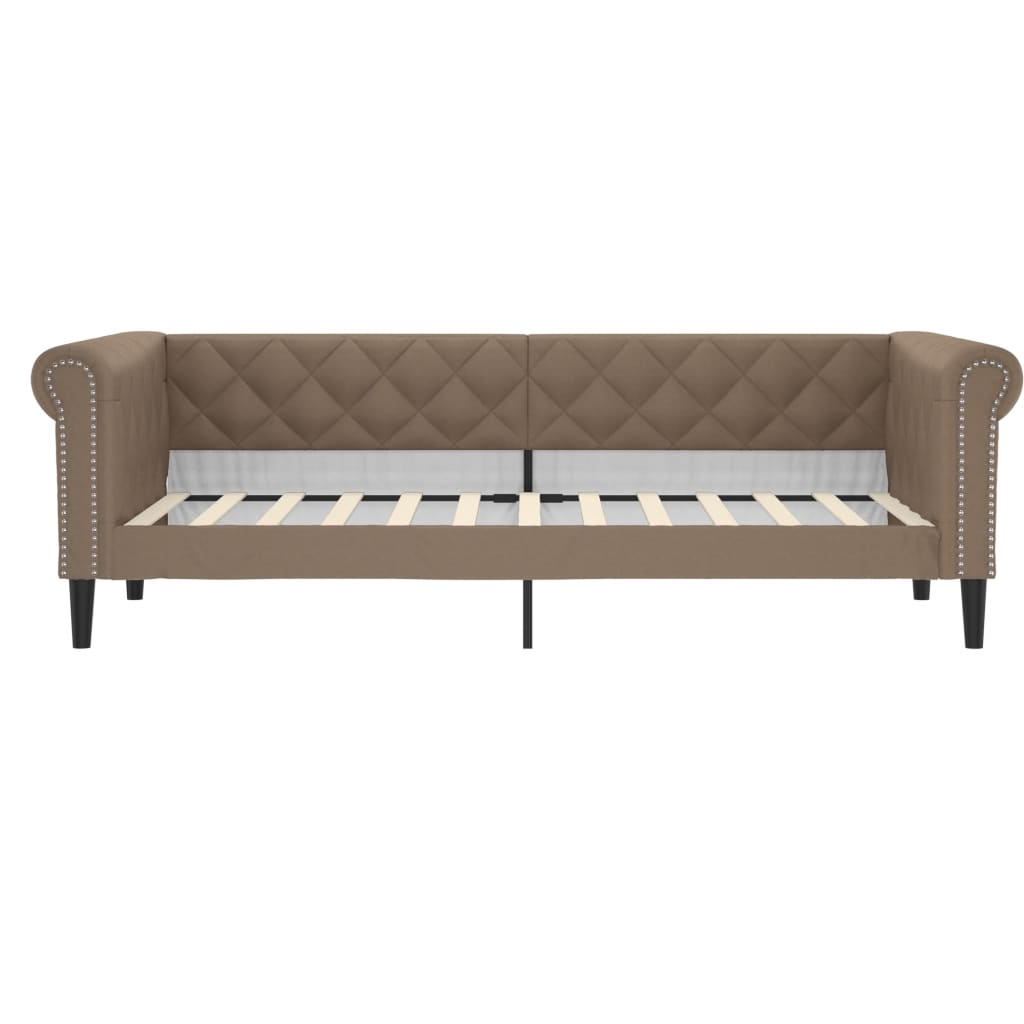 Dnevni krevet na razvlačenje cappuccino 90x200 cm umjetna koža