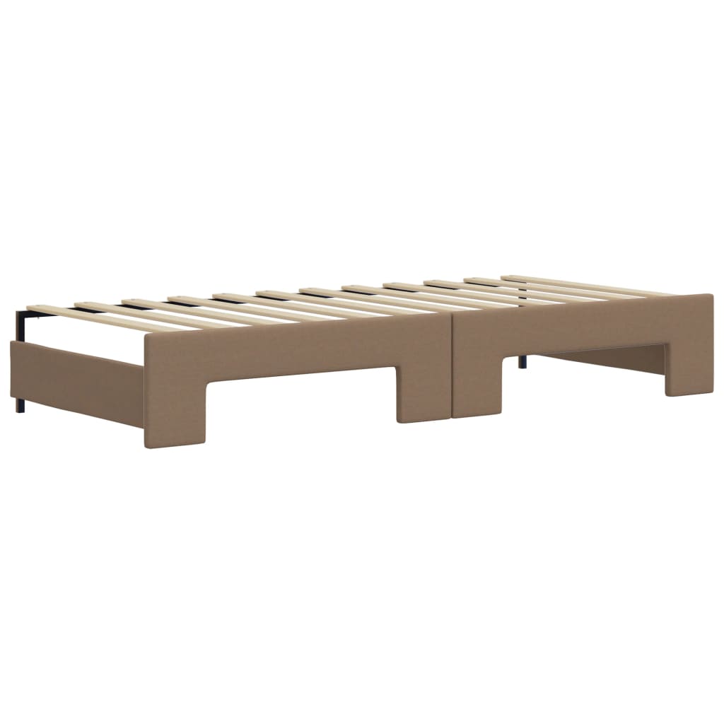 Dnevni krevet na razvlačenje cappuccino 90x200 cm umjetna koža