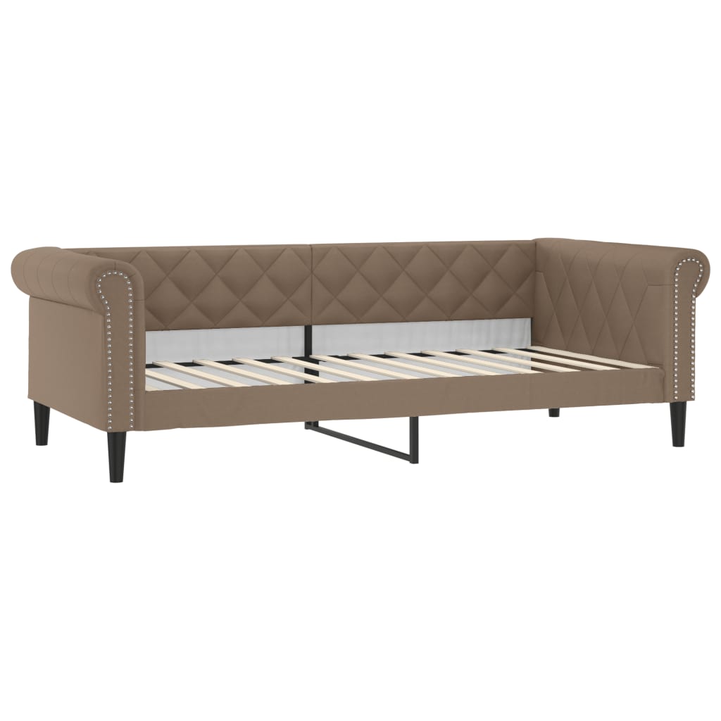 Dnevni krevet na razvlačenje cappuccino 90x200 cm umjetna koža
