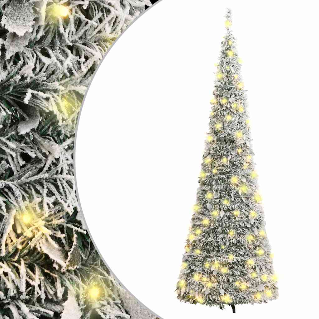 Umjetno božićno drvce sa snijegom 50 LED žarulja 120 cm