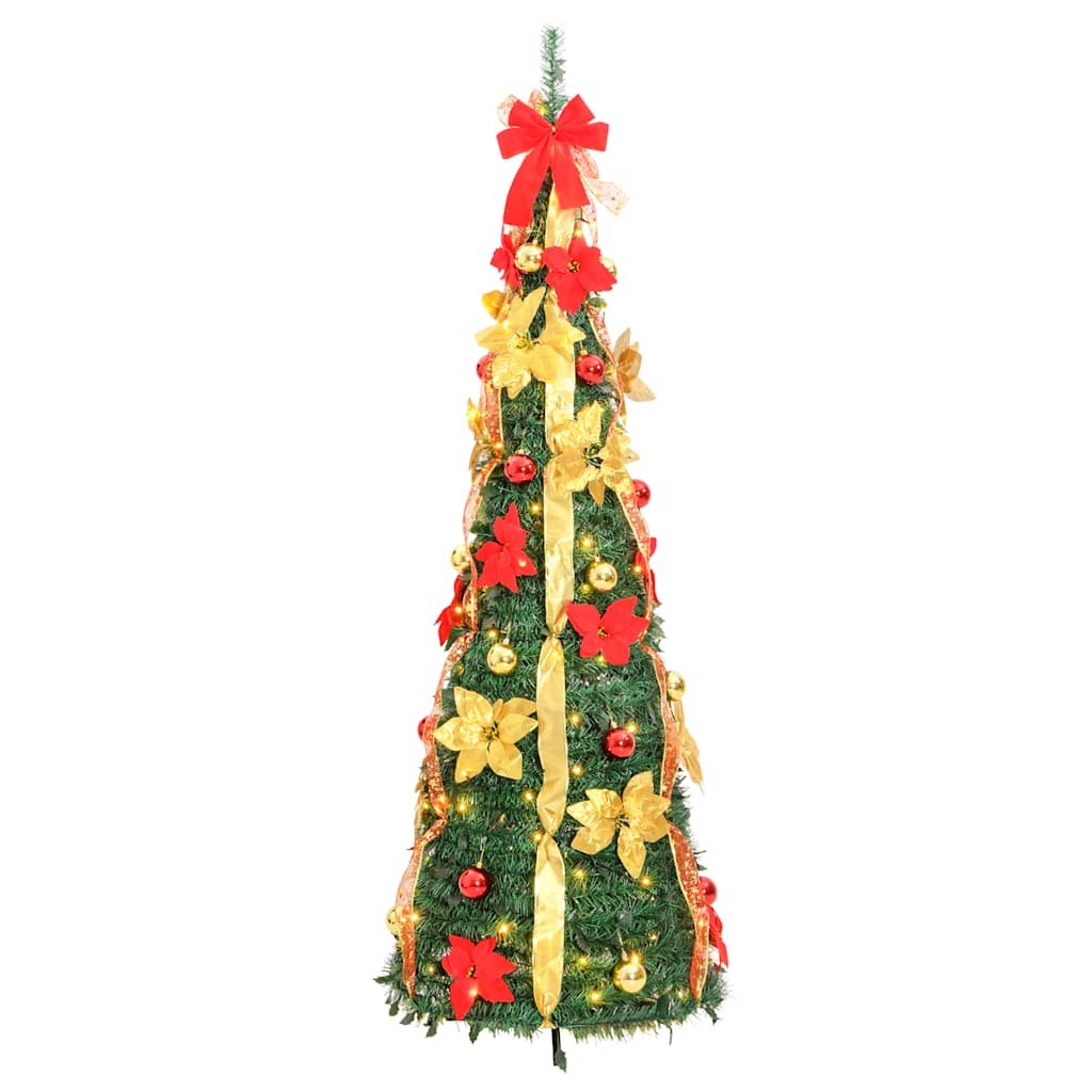 Umjetno božićno drvce 50 LED žarulja zeleno 120 cm