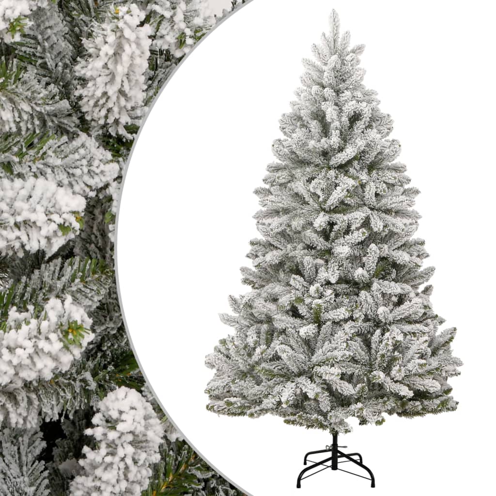 Umjetno božićno drvce sa šarkama i snijegom 240 cm