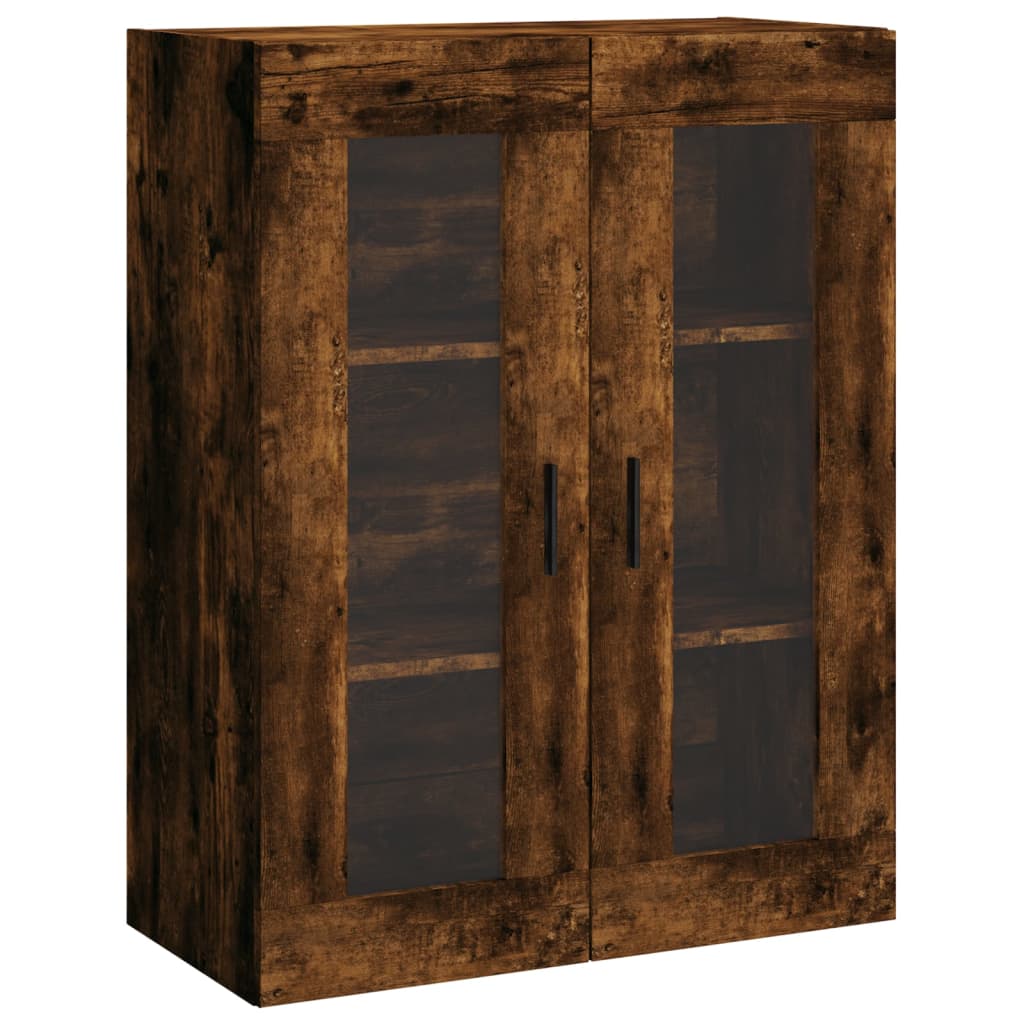Zidni ormarići 2 kom boja dimljenog hrasta konstruirano drvo