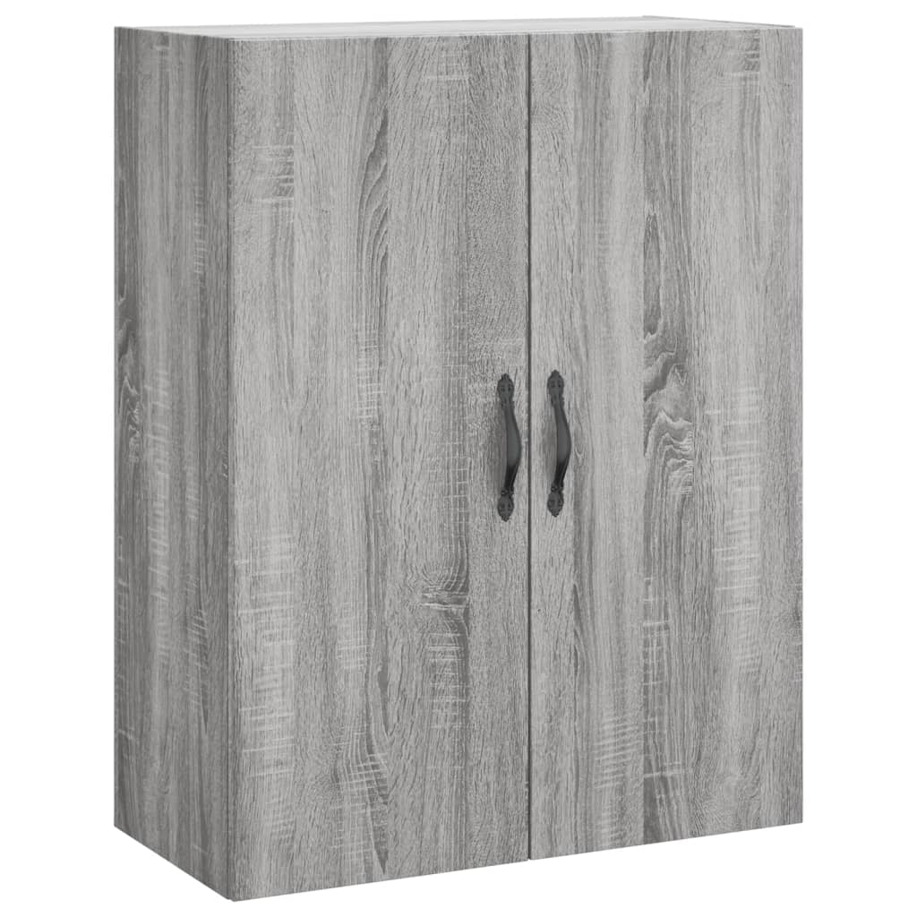 Visoka komoda siva sonome 69,5x34x180 cm od konstruiranog drva