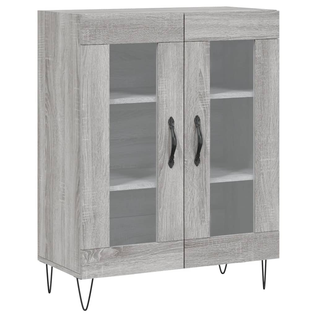 Visoka komoda siva sonome 69,5x34x180 cm od konstruiranog drva