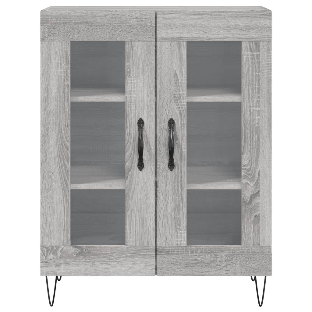 Visoka komoda siva sonome 69,5x34x180 cm od konstruiranog drva