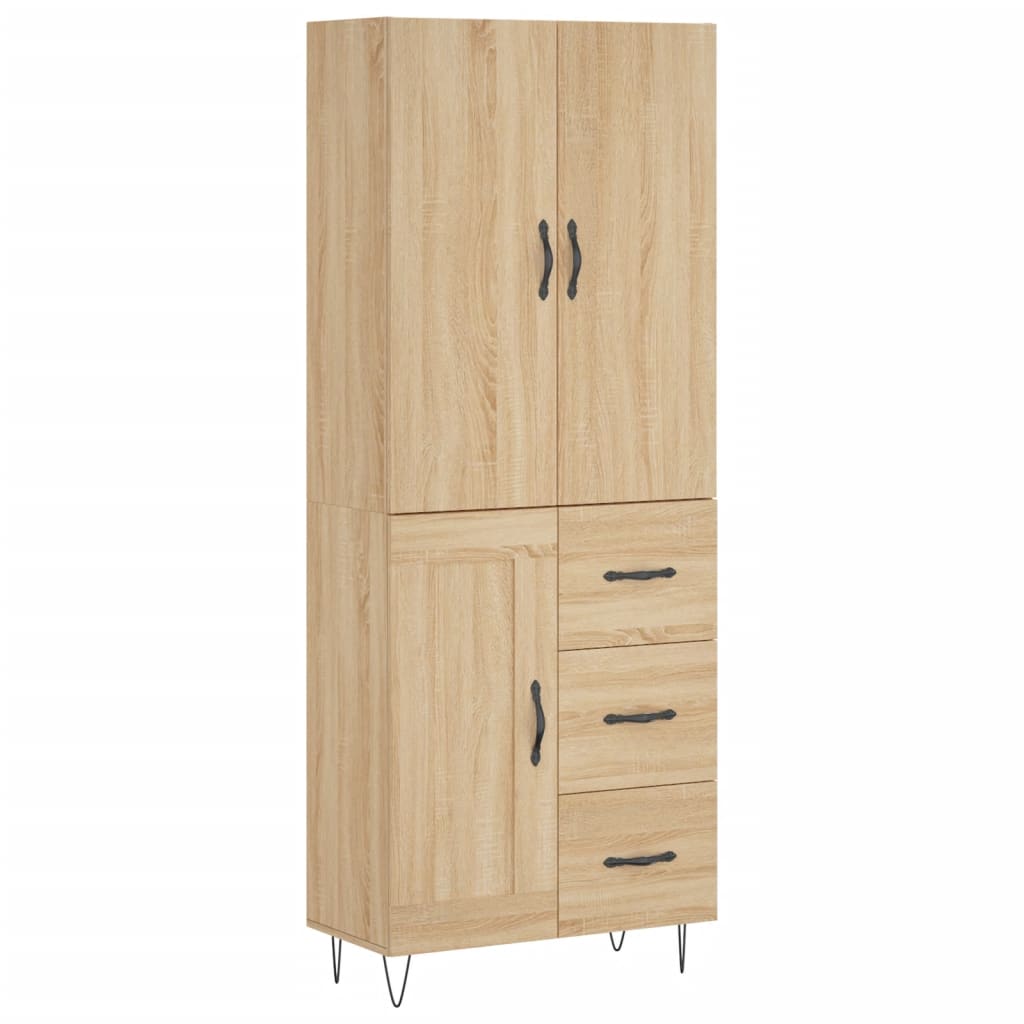Visoka komoda hrasta sonome 69,5x34x180cm od konstruiranog drva