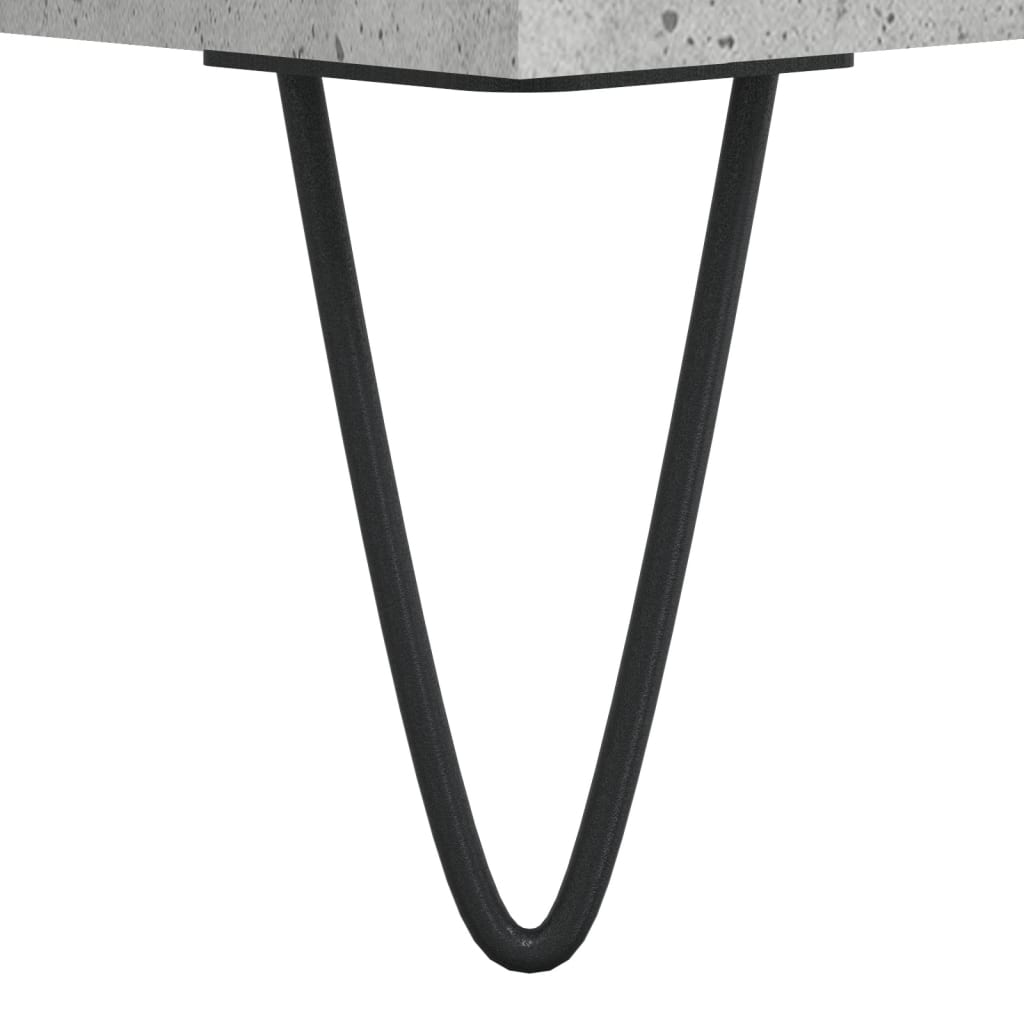 Visoka komoda siva betona 69,5x34x180 cm od konstruiranog drva