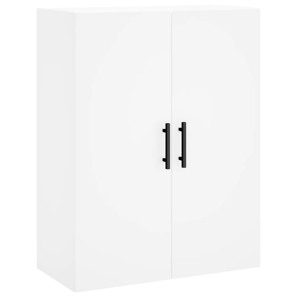 Visoka komoda bijela 69,5x34x180 cm konstruirano drvo