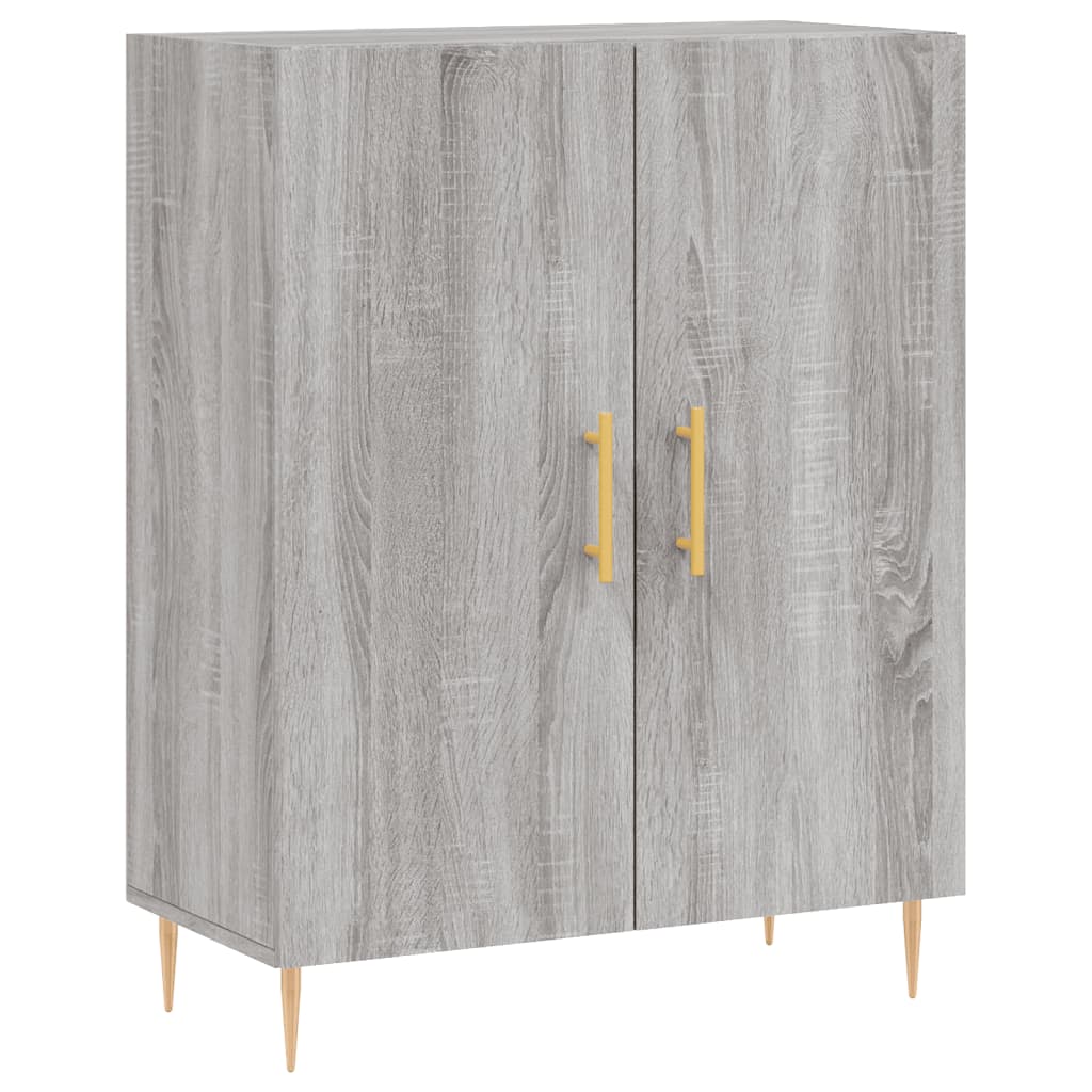 Visoka komoda siva sonome 69,5x34x180 cm od konstruiranog drva