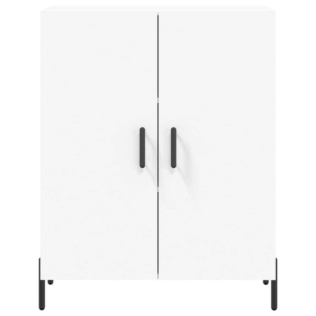 Visoka komoda bijela 69,5x34x180 cm konstruirano drvo