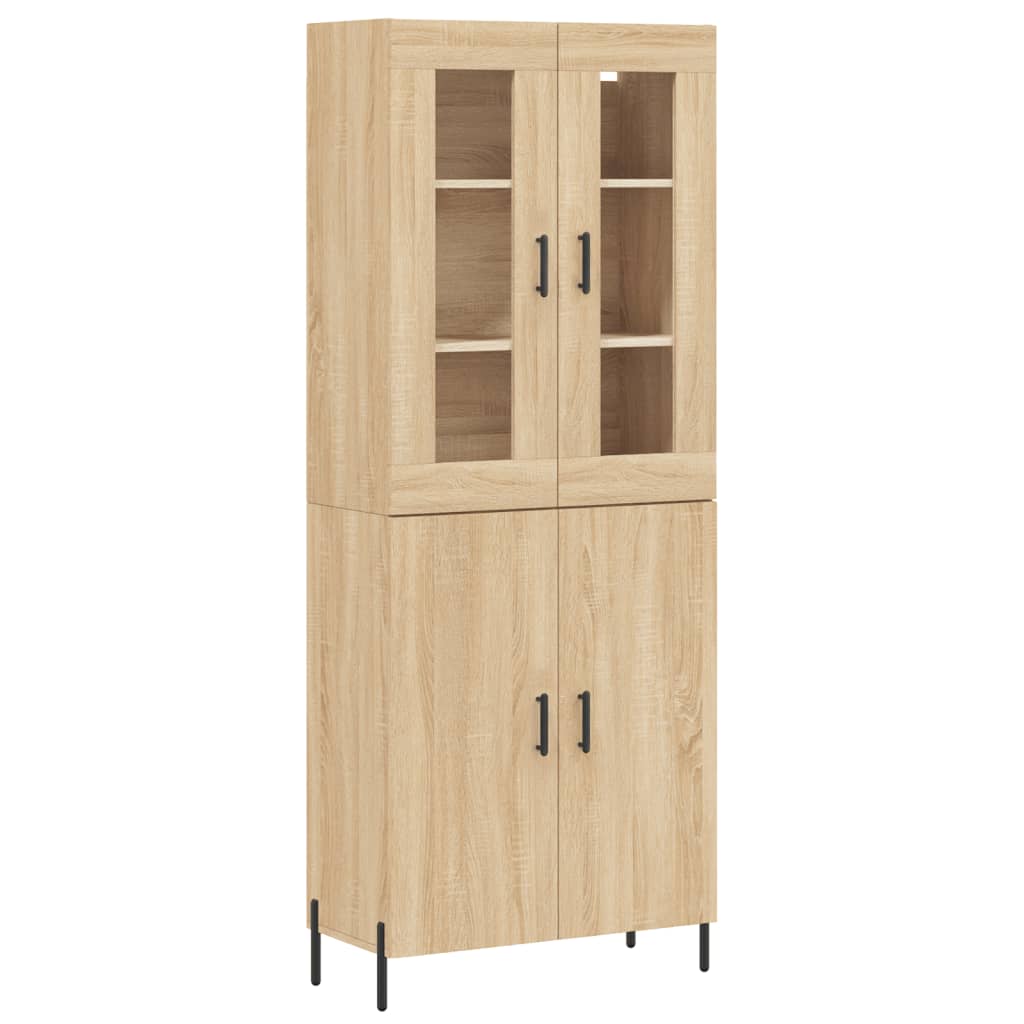 Visoka komoda hrasta sonome 69,5x34x180cm od konstruiranog drva