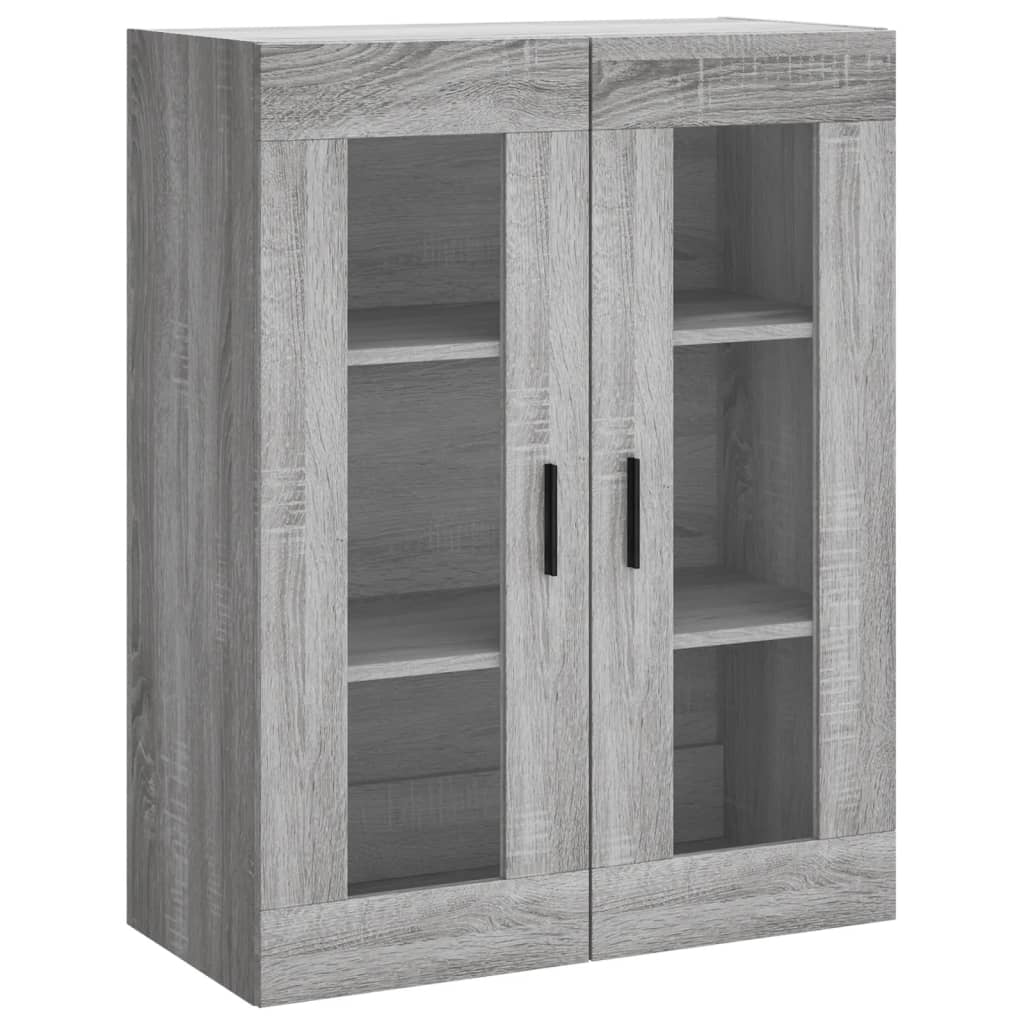 Visoka komoda siva sonome 69,5x34x180 cm od konstruiranog drva