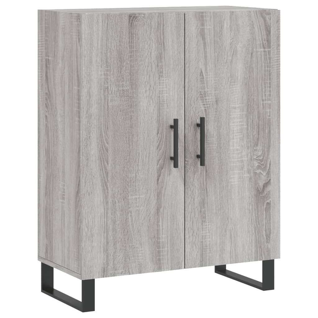 Visoka komoda siva sonome 69,5x34x180 cm od konstruiranog drva