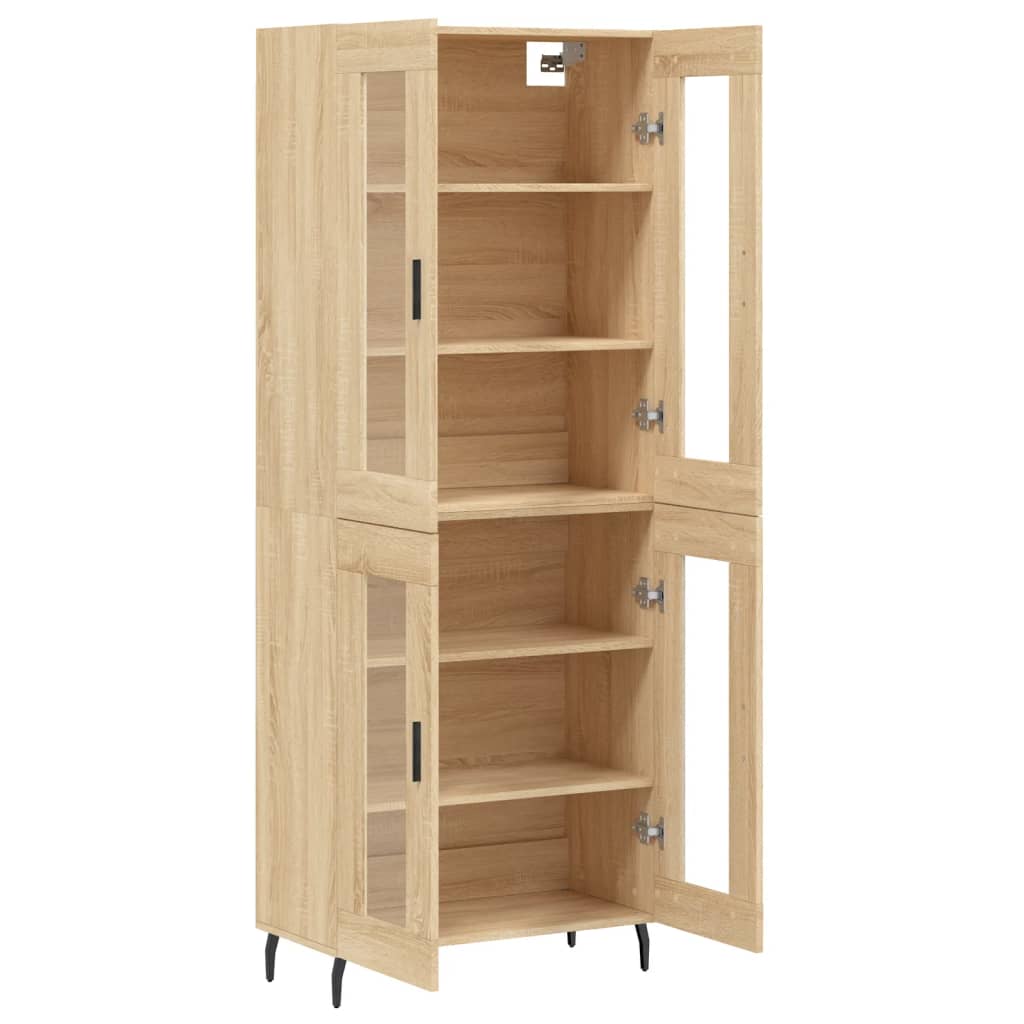 Visoka komoda hrasta sonome 69,5x34x180cm od konstruiranog drva