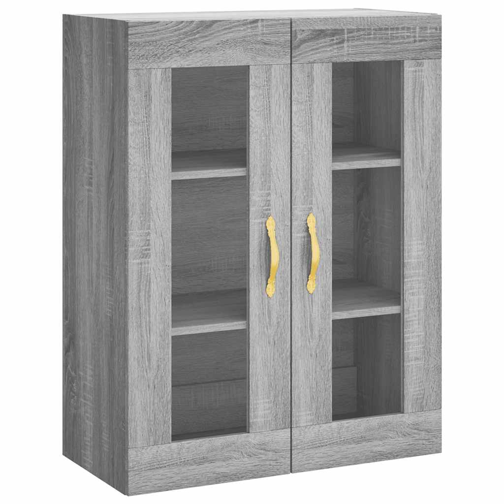 Visoka komoda siva sonome 69,5x34x180 cm od konstruiranog drva