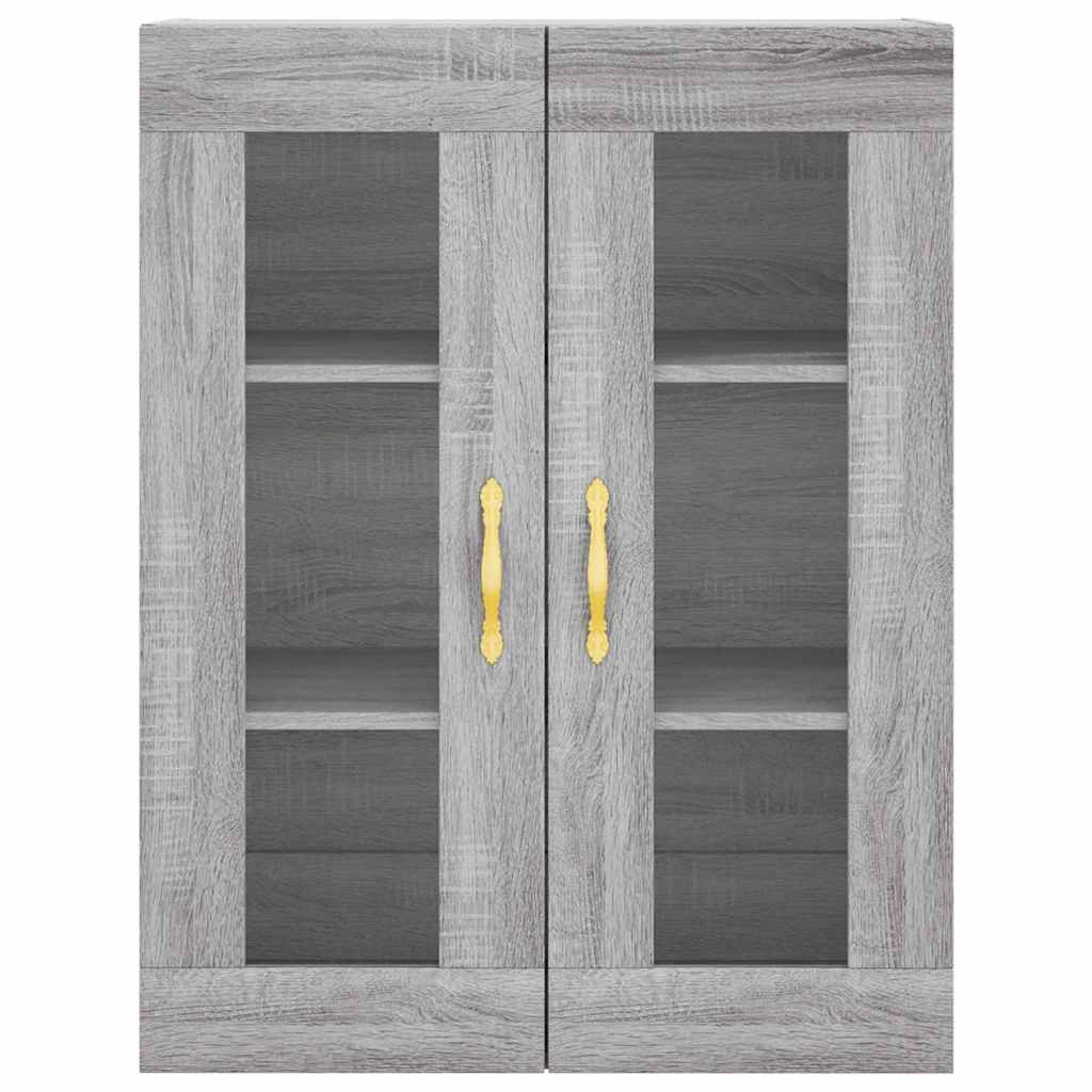 Visoka komoda siva sonome 69,5x34x180 cm od konstruiranog drva