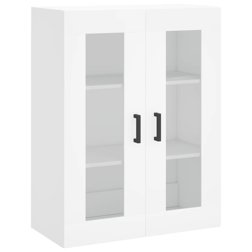 Visoka komoda bijela 69,5x34x180 cm konstruirano drvo