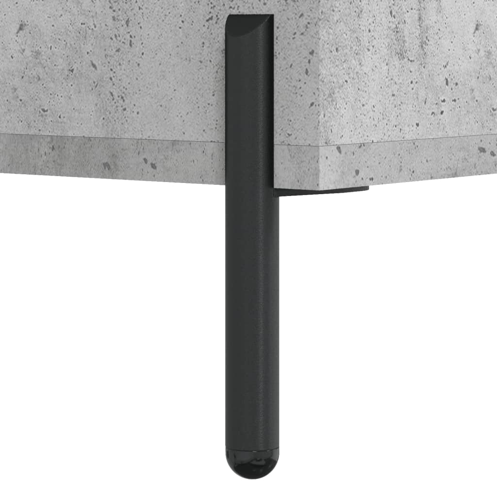Visoka komoda siva betona 69,5x34x180 cm od konstruiranog drva