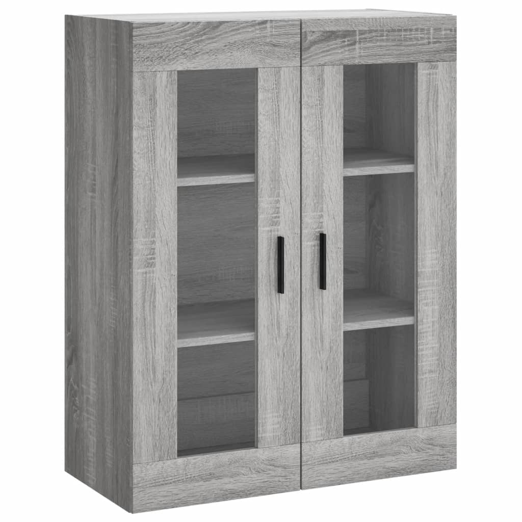 Visoka komoda siva sonome 69,5x34x180 cm od konstruiranog drva