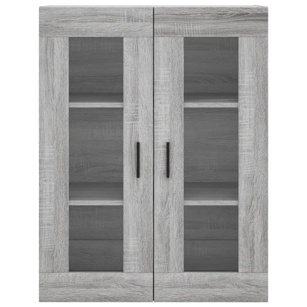 Visoka komoda siva sonome 69,5x34x180 cm od konstruiranog drva
