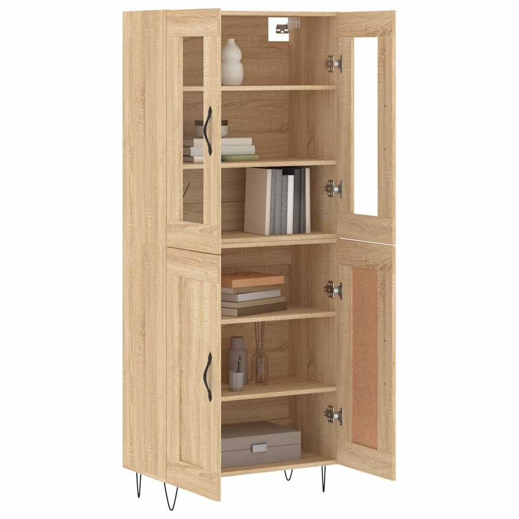 Visoka komoda hrasta sonome 69,5x34x180cm od konstruiranog drva