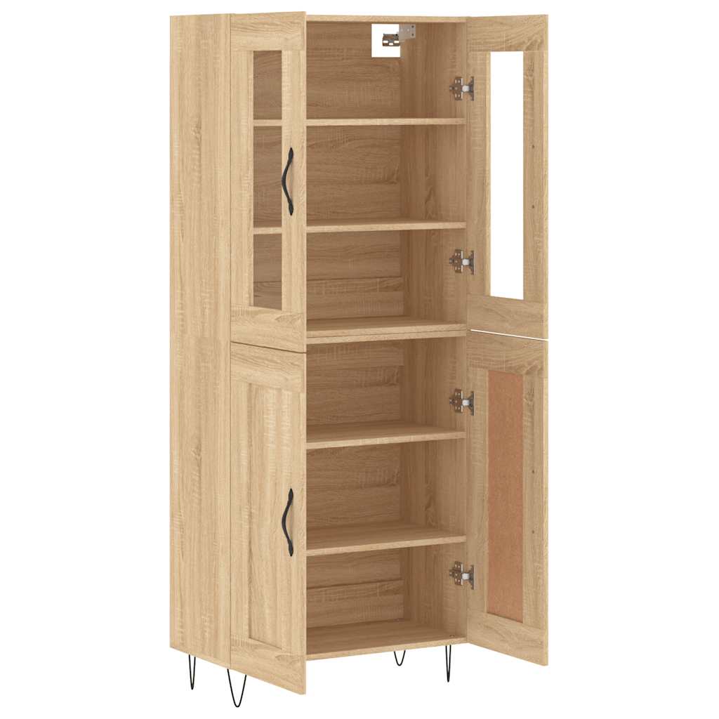 Visoka komoda hrasta sonome 69,5x34x180cm od konstruiranog drva