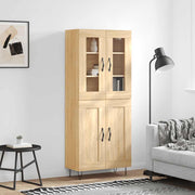 Visoka komoda hrasta sonome 69,5x34x180cm od konstruiranog drva