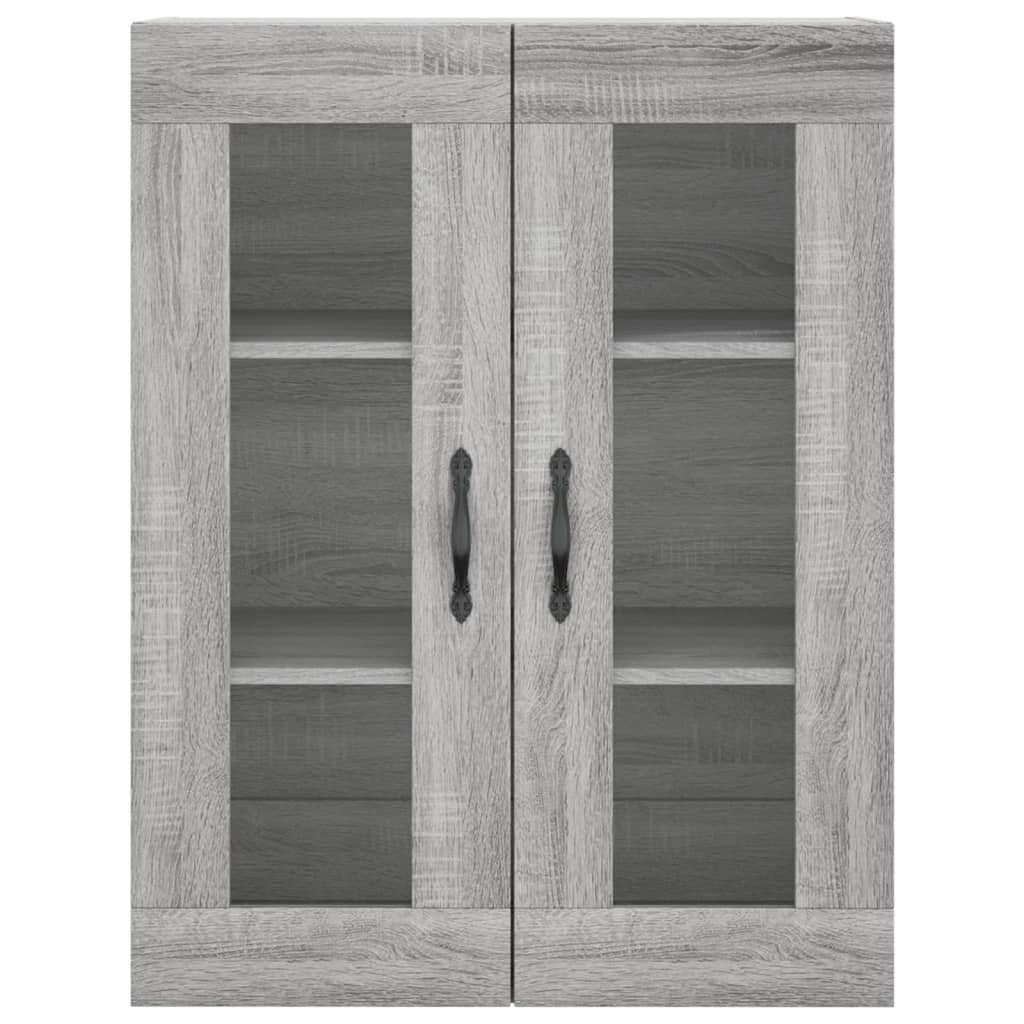 Visoka komoda siva sonome 69,5x34x180 cm od konstruiranog drva