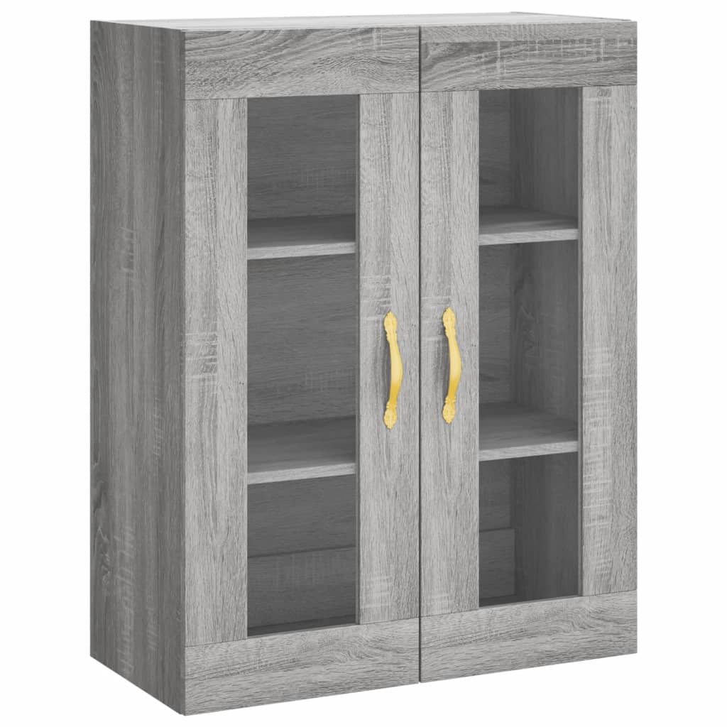 Visoka komoda siva sonome 69,5x34x180 cm od konstruiranog drva