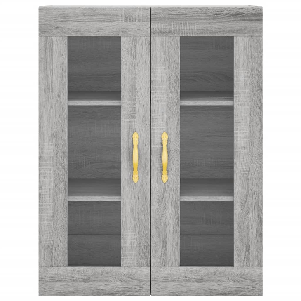 Visoka komoda siva sonome 69,5x34x180 cm od konstruiranog drva