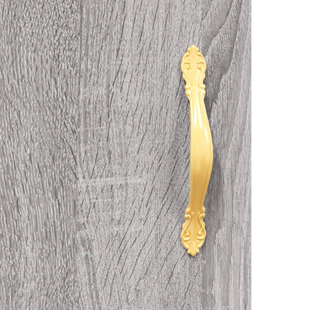 Visoka komoda siva sonome 69,5x34x180 cm od konstruiranog drva